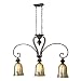 Elba,3Lt Kitchen Island,Ceiling Lighting,Metal,Glass