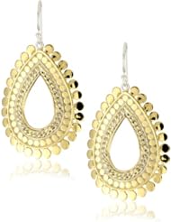 Anna Beck Designs "Lombok" 18k Gold-Plated Chain Open Drop Earrings