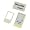 MicroSIM Adapter mit eingebauter Halterung, sicheres einlegen ohne Klebefixierung (Farbe: Schwarz) für iPhone 4+iPad Micro SIM Karten zur Verwendung als normale SIM-Karte