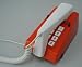 Push Button Retro 1970s Style Reproduction Trim Phone Red