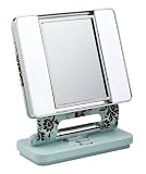 Ott-lite Natural Daylight Makeup Mirror, Turq/brown/chrome (26 Watt)