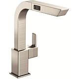 Moen S7597SRS 90-Degree One-Handle High Arc Pullout Kitchen Faucet, Spot Resist Stainless