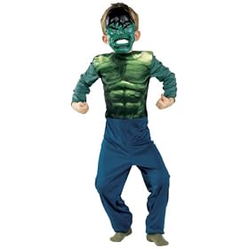 Marvel Incredible Hulk Child Costume and Mask Dress Up Set (Large 8-10 Years)