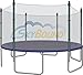 SkyBound 13 Foot Trampoline Safety Net (Fits Bravo, Airzone, Variflex, Jumptek 12ft Trampolines with 6 Straight Poles) - Net Only