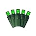 Green LED 5MM Mini Christmas Lights, Professional Grade, Set of 50 Bulbs.