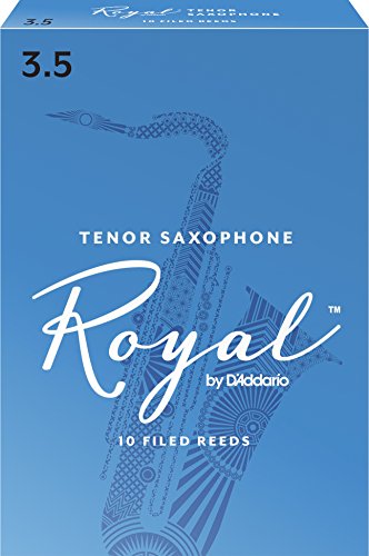 Rico Royal Tenor Sax Reeds, Strength 3.5, 10-pack