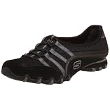 : Skechers Women's Bikers Grapevine Sneaker,Black,9.5 M