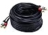 Monoprice 102867 35-Feet Premium 2 RCA Plug to 2 RCA Plug 22AWG Cable - Black