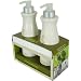 Cucina Soap and Hand Lotion Duos in Ceramic Bottles, Coriander and Olive Tree