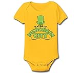 Mayor of Munchkin City Cute Fun Trendy - Baby One Piece - Yellow - 12 Months