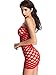 Amoretu Womens Strapless Lingerie Pothole Tube Chemise Dress Red