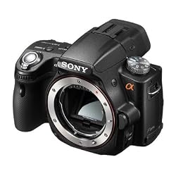 Sony Alpha SLTA55V DSLR with Translucent Mirror Technology Camera Body only Black 