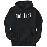Hoodie Mens Black  Got Fur?  Languages