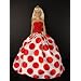 A Really Fun Red and White Polka Dot Gown Made to Fit the Barbie Doll