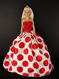 A Really Fun Red and White Polka Dot Gown Made to Fit the Barbie Doll
