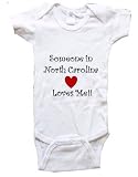 SOMEONE IN NORTH CAROLINA LOVES ME - NORTH CAROLINA BABY - State-series - White, Blue or Pink Onesie / Baby T-shirt