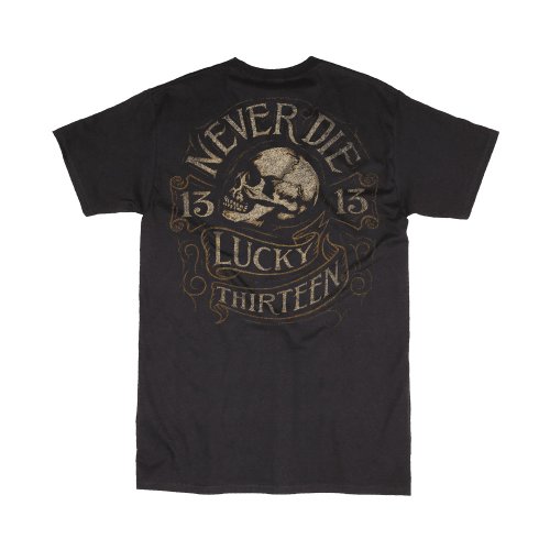 Men's Lucky 13 Apparel Never Die T-Shirt Black