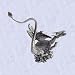 Ready to strike dragon statue solid pewter sculpture