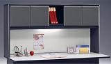 BUSH INDUSTRIES / BSHWC84873 / Series A Hutch, 72w x 13-7/8d x 36-1/2h, White Spectrum/Slate Gray / Sold as 1 EA