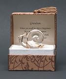 Snail Glass Messenger with 24 Karat Gold - Grandson