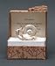Snail Glass Messenger with 24 Karat Gold - Grandson