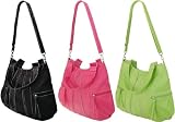EyeCatchBags - Andress Faux Leather Shoulder Bag Handbag Black