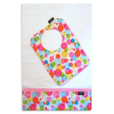 Bubble Blast Bib and Burp Cloth Set