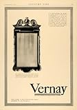 IMAGE OF 1927 Ad Vernay Old English 17th Century Mirror Decor - Original Print Ad