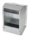 Futterautomat f. Kaninchen 2 Fre&szlig;pl&auml;tze aus Metall