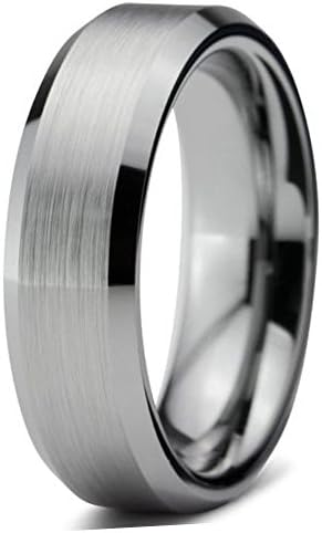 AIVN 8MM Tungsten Ring For Men's Wedding Band Ring in Comfort Fit (10)