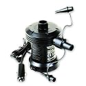 12 VOLT AIR PUMP, VARIOUS VALVE SIZES INCLUDED, HIGH FLOW AIRPUMP INFLATER FOR AIRBEDS PADDLING POOLS AND INFLATABLES. PLUGS INTO CAR CIGARETTE LIGHTER SOCKET