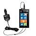2nd Generation Audio FM Transmitter and Car Vehicle Charger for the Nokia Lumia 900 - Uses Gomadic TipExchange Technology