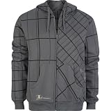 INFAMOUS Skull Pane Mens Hoodie - Charcoal