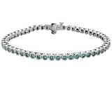 Blue Diamond Tennis Bracelet 2.7 Carat (ctw) in 14K White Gold