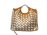 Florence Woven Faux Leather Grab or Crossbody Bag -- SwankySwans