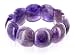 Gemstone Amethyst Stretchable Bracelet One Size Fits For All