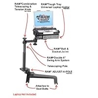 RAM Mounting Systems RAM-VB-159-SW1 No-Drill Vehicle Laptop Computer Mount for All GM Trucks and SUVs, All Seat Types (2007-Newer), Hummer H2 (2003-Newer)