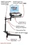 RAM Mounting Systems RAM-VB-159-SW1 No-Drill Vehicle Laptop Computer Mount for All GM Trucks and SUVs, All Seat Types (2007-Newer), Hummer H2 (2003-Newer)