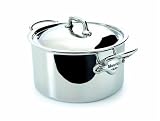 Mauviel M'Cook 7 Ply Stainless Steel 6.4 Quart Stewpan With Lid
