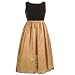 RARE EDITIONS Kids PLUS SIZE Holiday GOLD Dress Special Occasion Girl 10.5-18.5