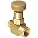 Dixon MFB102 Brass Mini Needle Valve, 1/4" NPT Male x NPT Female