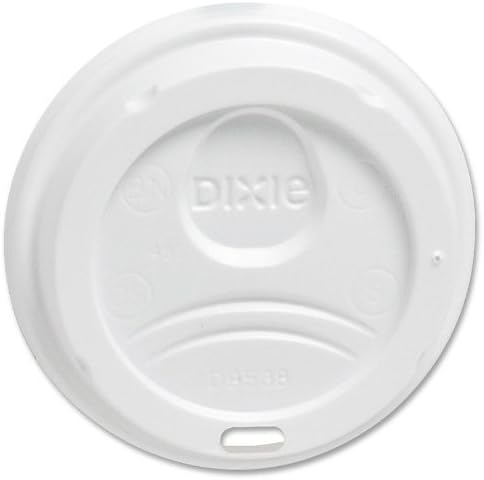 Dome Drink-Thru Lids, Fits 12-16oz Paper Hot Cups, White, 1000/Carton by DIXIEF