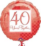 40 Years Together Foil Balloon