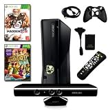 Exclusive XBOX 360 Slim 4GB Kinect 2 Game Holiday Bundle with Madden 12, Remote, HDMI Cable, and More By Microsoft (New)