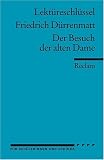 Der Besuch der alten Dame - Lekt&uuml;reschl&uuml;ssel f&uuml;r Sch&uuml;ler - 