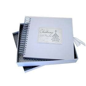 White Cotton Cards Christening Church Cards and Memory Book