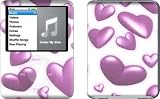 Pink Hearts Design Protective Decal Skin Sticker for Apple iPod nano 3G (3rd Generation) 4GB/ 8GB Player