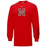 Nebraska Cornhuskers Nike Logo Red Long Sleeve Tee