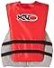 X20 Universal Adult Life Jacket Vest - Red & Black