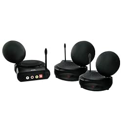 Nyrius NY-GS3200 5.8GHz 6 Channel Wireless Audio/Video Sender Transmitter & Receiver System with IR Remote Extender & Bonus 5.8GHz Wireless Audio/Video Sender Receiver (NY-GS3200RX)